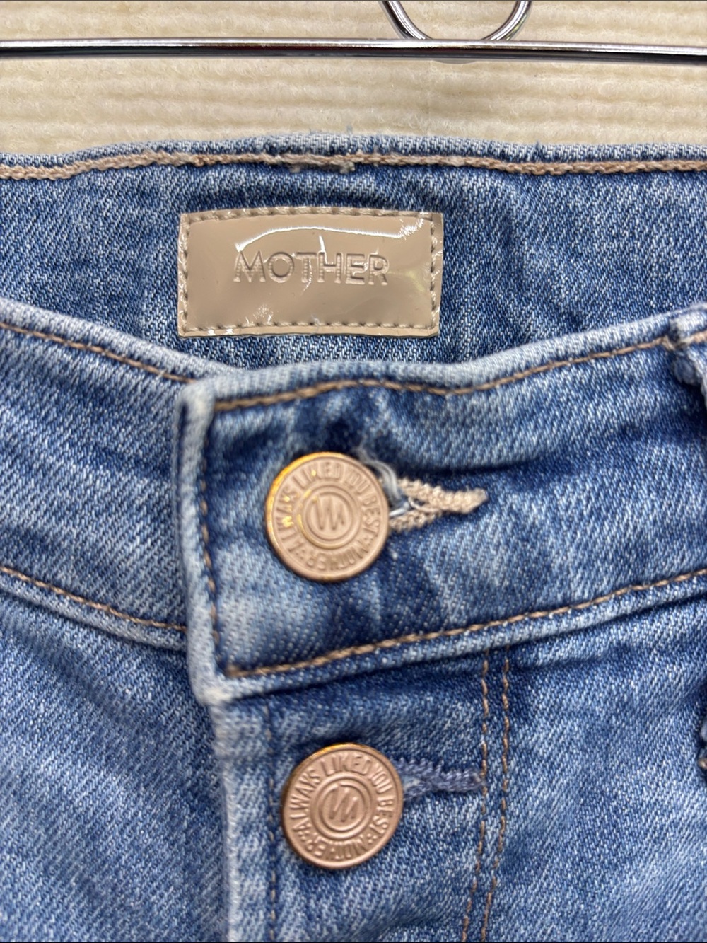 Mother | 27 the pixie dazzler ankle fray boogie down Button-Fly Blue Jeans - Picture 4 of 10